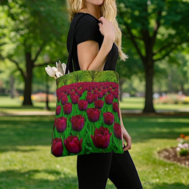Bolsa Tote Saco de mão Tulipas Marrom (Criador carregado)