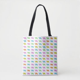 Bolsa Tote Saco de mão Urso Polar Arco-íris