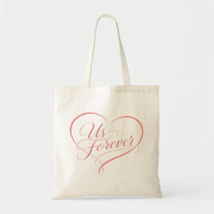 Bolsa Tote Saco de mão Us Forever Romantic Heart
