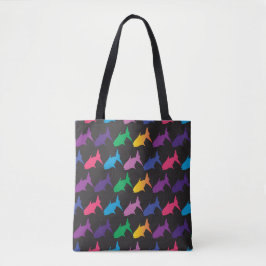 Bolsa Tote Saco de mão vibrante de peixes