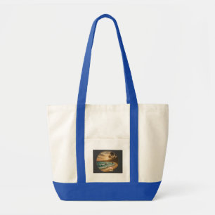 Bolsa Tote Saco de mão Vintage Tropical Beach Sunset