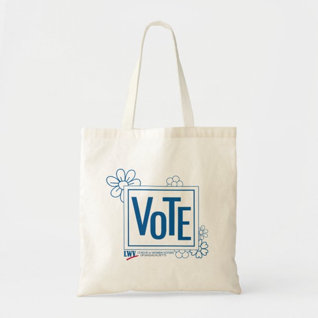 Bolsa Tote Saco de mão Vote Flower (Frente)