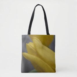 Bolsa Tote Saco de mão Yellow Tulip – Arte Botânica Ousada