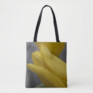 Bolsa Tote Saco de mão Yellow Tulip – Arte Botânica Ousada