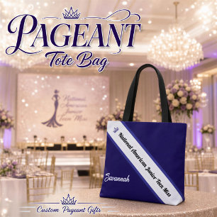 Bolsa Tote Saco de Mãos para Concurso com Faixa Personalizada
