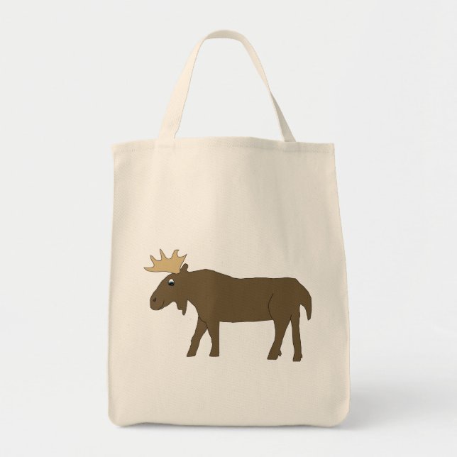 Bolsa Tote Saco de Moose Castanha (Frente)