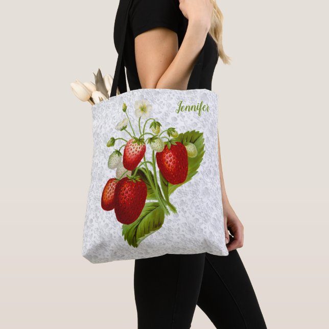 Bolsa Tote Saco de Morango Renda  (Close Up)