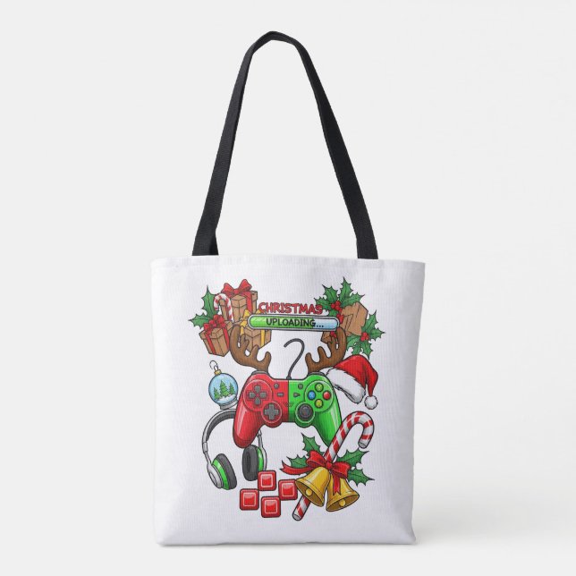 Bolsa Tote Saco de Natal (Verso)