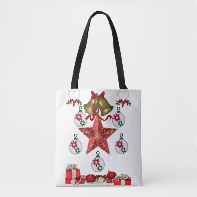 Bolsa Tote Saco de Natal (Frente)