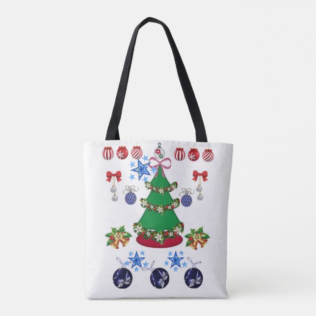 Bolsa Tote Saco de Natal (Verso)