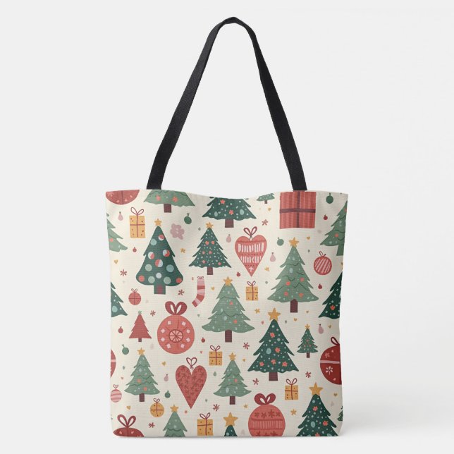 Bolsa Tote Saco de Natal (Verso)