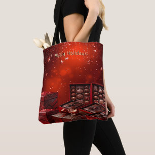 Bolsa Tote Saco de Natal de Doces de Chocolate