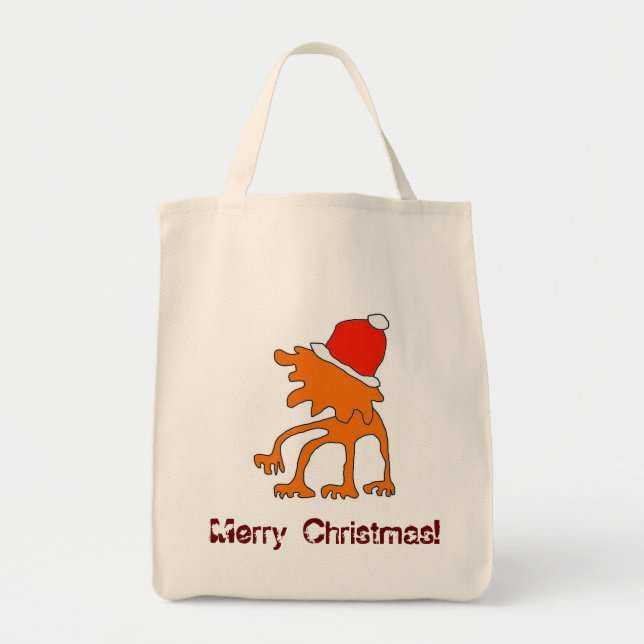Bolsa Tote Saco de Natal Feliz! (Frente)