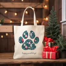 Saco de Natal Feliz Pawlidays para Amantes de Cães