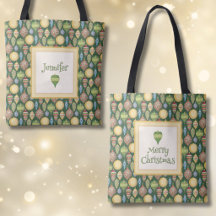 Saco de Natal Festivo Personalizado com Enfeite