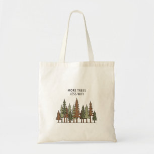 Bolsa Tote Saco de Natureza Mais Árvores Menos WiFi Tote Eco