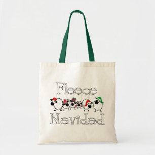 Bolsa Tote Saco de Navidad do velo