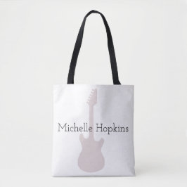 Bolsa Tote saco de notas de música preto personalizado