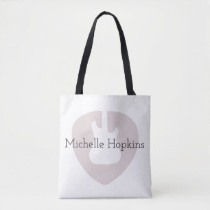 Bolsa Tote saco de notas de música preto personalizado
