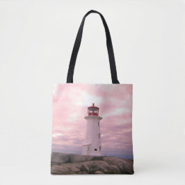 Bolsa Tote Saco de Nova Escócia da rota do farol da angra de