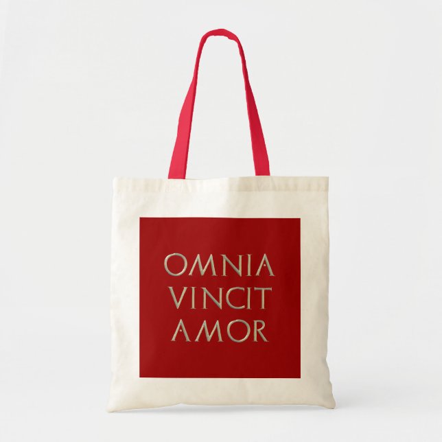 Bolsa Tote Saco de Omnia Vincit Amor (Frente)