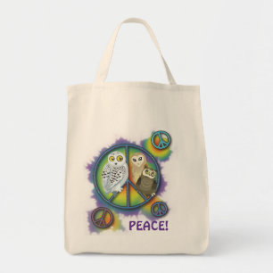 Bolsa Tote Saco de Owl~tote da paz