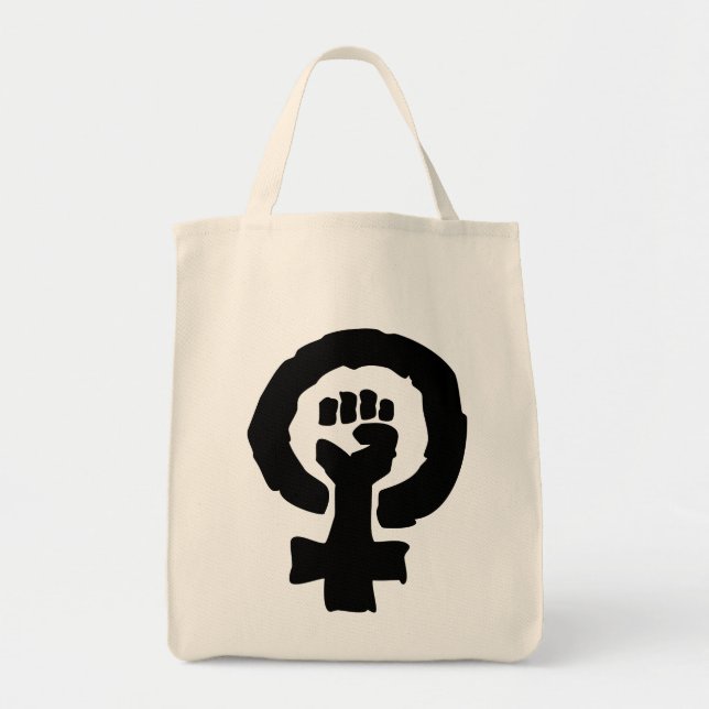 Bolsa Tote Saco de pano da mão fêmea da solidariedade do (Frente)