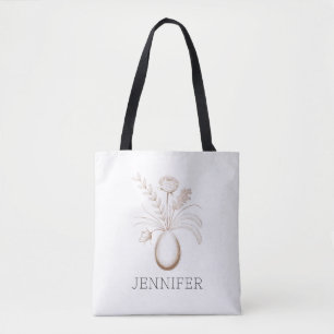 Bolsa Tote Saco de Páscoa Botânico Personalizado