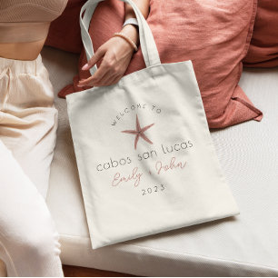 Bolsa Tote saco de peixe estrela de boas-vindas do casamento