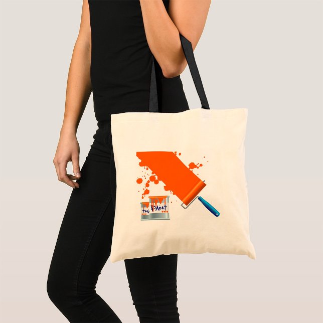 Bolsa Tote Saco de Pintura Laranja de Pintura (Criador carregado)