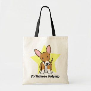 Bolsa Tote Saco de Podengo do português da estrela de Kawaii