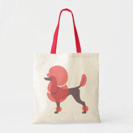 Bolsa Tote Saco de Poodle Manipulado Vermelho