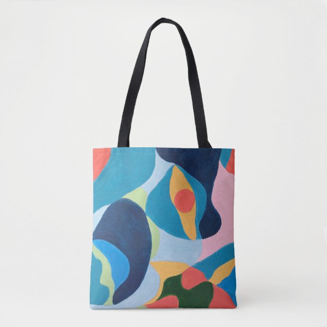 Bolsa Tote saco de pop de abstrato (Frente)