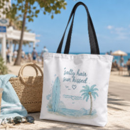 Bolsa Tote Saco de Praia Cabelo Salgado Beijado pelo Sol