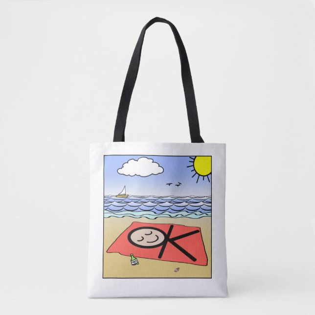 Bolsa Tote Saco de praia OK (Frente)