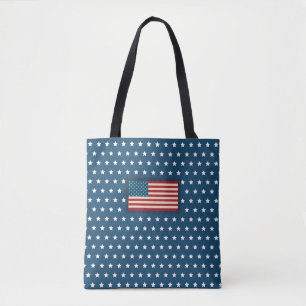 Bolsa Tote Saco de presente da bandeira americana patriótica