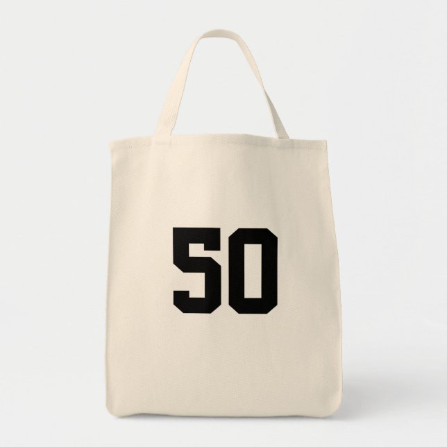 Bolsa Tote Saco de Presente de 50º Aniversário (Frente)