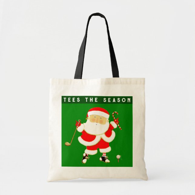 Bolsa Tote Saco de presente de Natal de Golfe (Frente)
