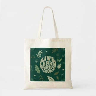 Bolsa Tote Saco de Presente de Tipografia Botânica Inspirador