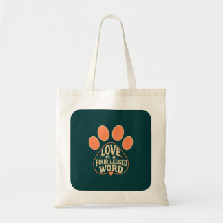 Bolsa Tote Saco de Presente de Tipografia de Pegada de Pata p