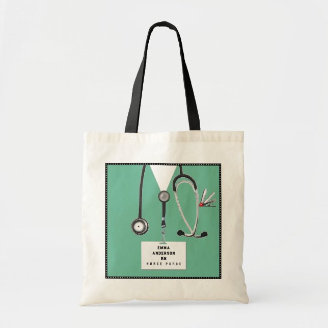 Bolsa Tote Saco de Presente para Enfermeira (Frente)