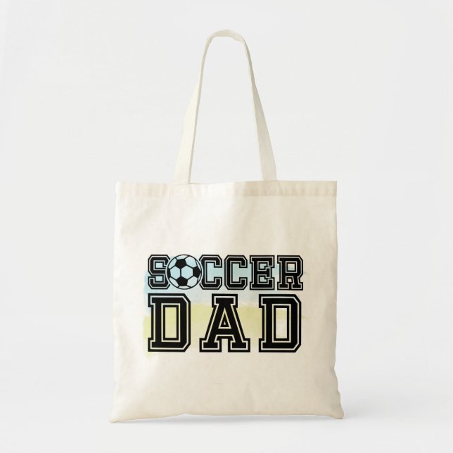 Bolsa Tote Saco de presentes do Pai de futebol para Pai (Frente)