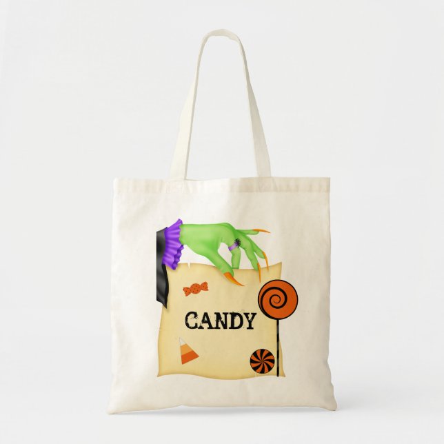 Bolsa Tote Saco de Saco Doce do Halloween (Frente)