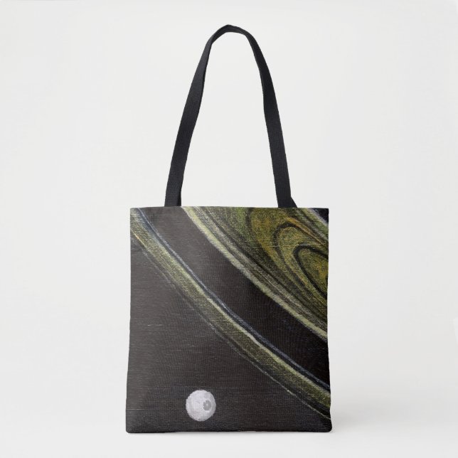 Bolsa Tote Saco de sentido duplo de Saturno e Tethys (Frente)