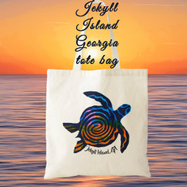 Bolsa Tote Saco de tartaruga marinha da Ilha de Jekyll GA