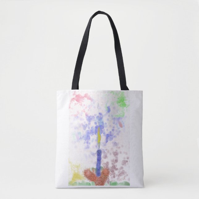 Bolsa Tote Saco de Tela de Arte Impressionista (Frente)