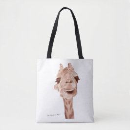 Bolsa Tote Saco de Tela de Girafa