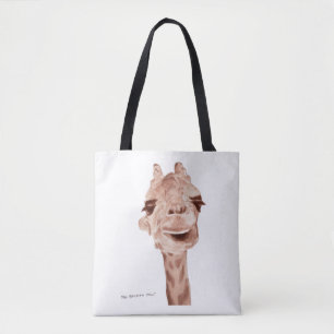 Bolsa Tote Saco de Tela de Girafa