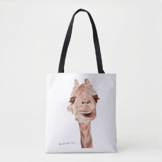 Bolsa Tote Saco de Tela de Girafa