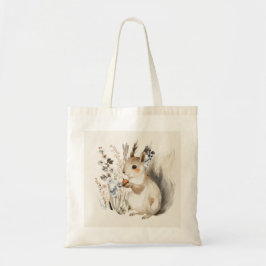 Bolsa Tote Saco de Tesouros Personalizado de Esquilo